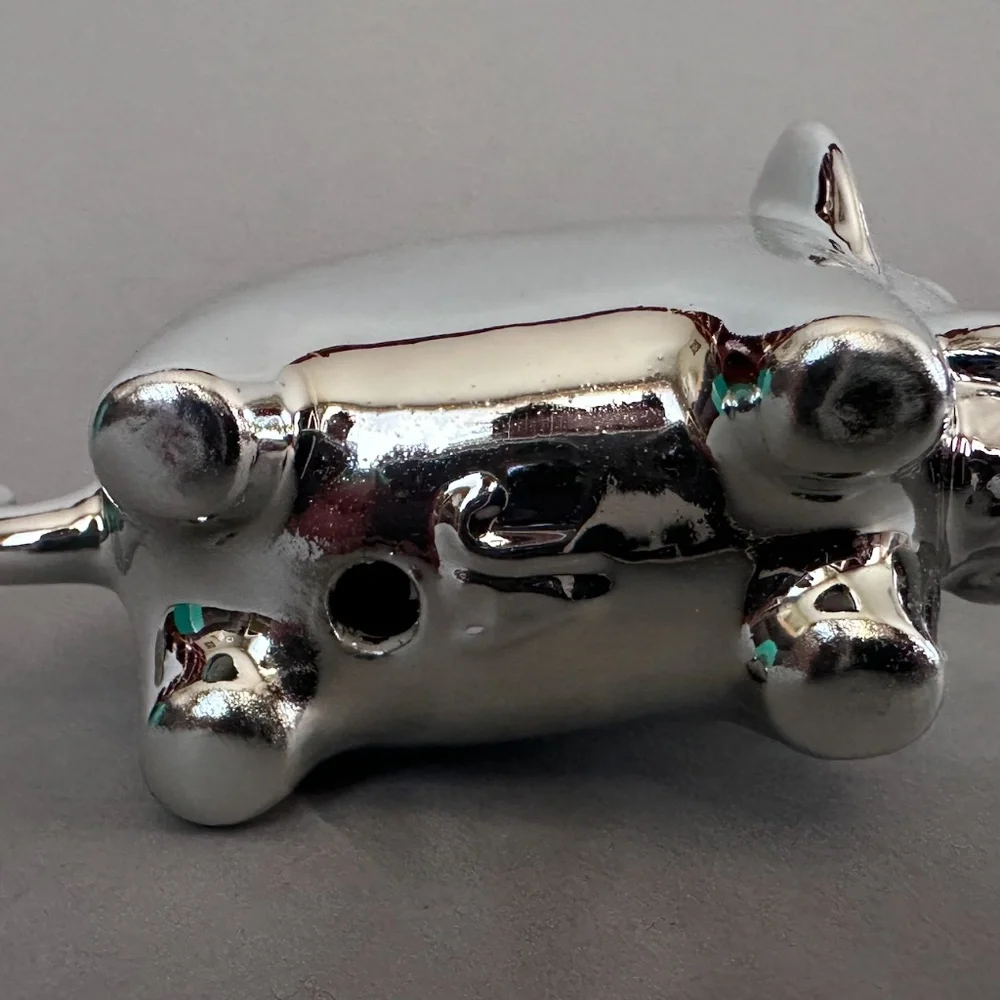 NIB Jonathan Adler Menagerie Silver Elephant Discontinued Style!